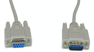 Serial Cable D-SUB 9-Pin Male - D-SUB 9-Pin Female 500mm Grey